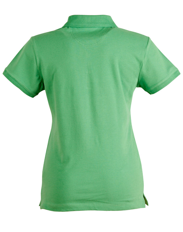 ladies cotton stretch polo