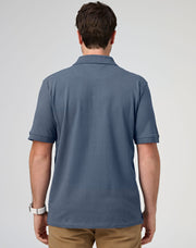 Men's cotton stretch polo