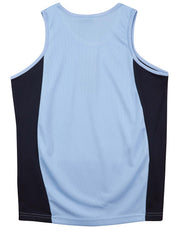 Men's cooldry contrast mesh singlet