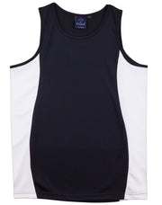 Men's cooldry contrast mesh singlet