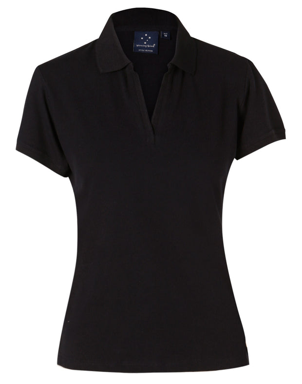 ladies S/S pique polo