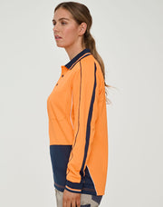 Hi-Vis Sustainable Cool-Breeze Truedry Safety L/S Polo