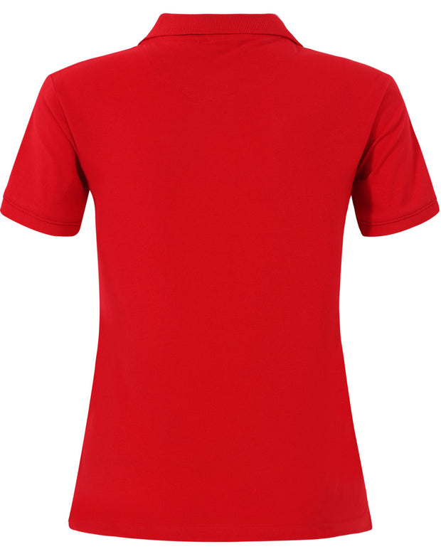 ladies cotton stretch polo
