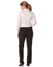 Women's Slim Leg Flexi Waist Pants in Wool Stretch