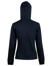 Ladies' Full Zip Contrast Fleece Hoodie