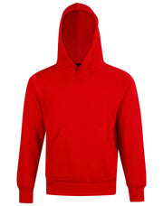 Kids' Close Front Contrast Fleecy Hoodie