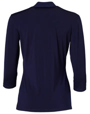 Ladies' Mid Sleeve Shawline Knit Top