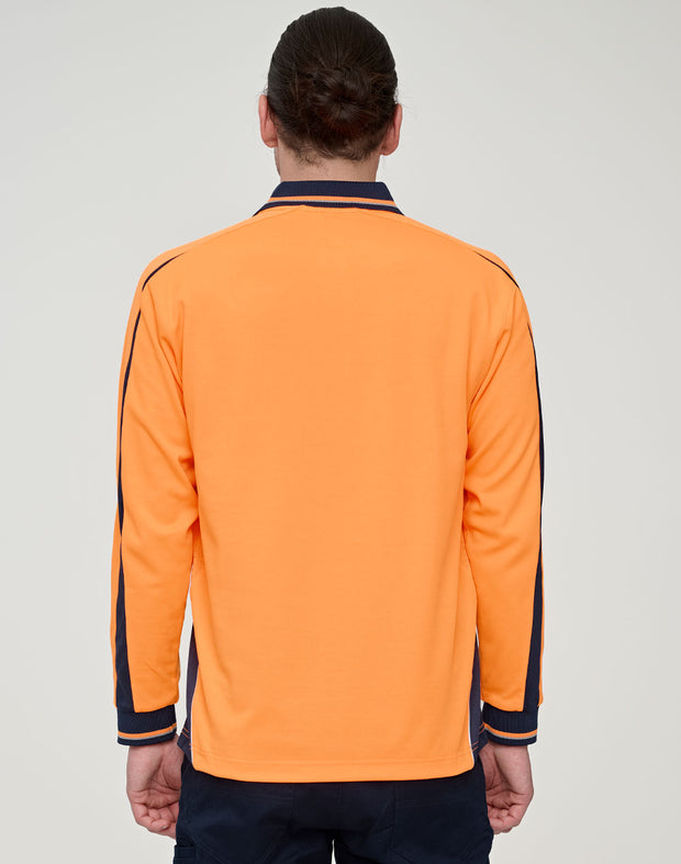 Hi-Vis Sustainable Cool-Breeze Truedry Safety L/S Polo