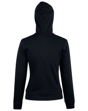 Ladies' Full Zip Contrast Fleece Hoodie