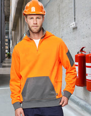 Hi-Vis Premium Fleece Two Tone Hoodie