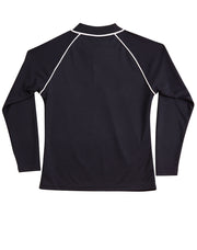 Ladies' cooldry raglan L/S polo