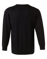 Men's 100% Merino Wool V Neck L/S Sweater