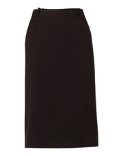 Women's Flexi Waist A-line Utility Lined Skirt in Poly/Viscose Stretch Twill