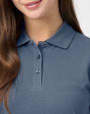 ladies cotton stretch polo