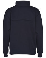 Kid's 1/2 zip collar fleecy sweat