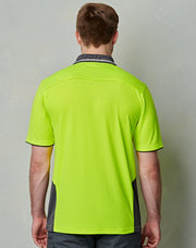 Hi-Vis Bamboo Charcoal Vented S/S Polo