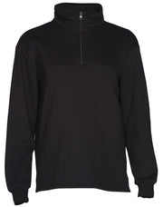 Kid's 1/2 zip collar fleecy sweat