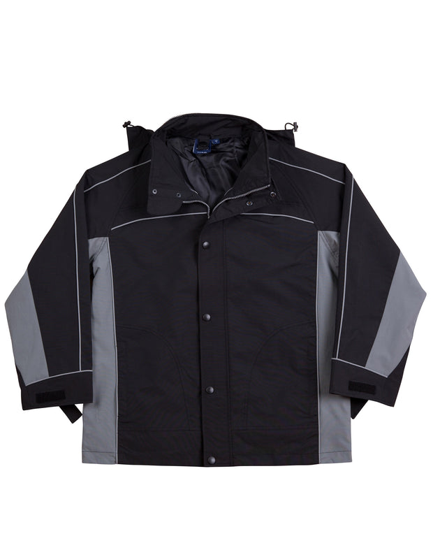 3 in 1 Jacket, silver relective piping