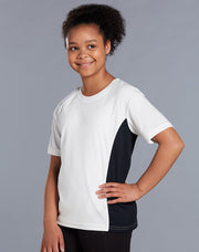 kids cooldry S/S contrast tee