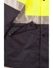 Hi-Vis Two Tone Rain Proof Safety Jacket With 3M Tapes