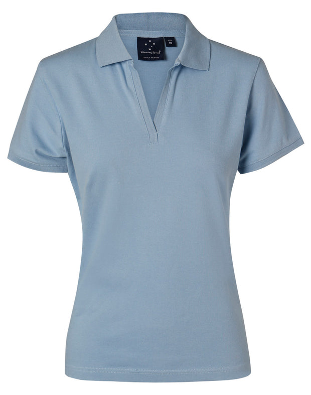 ladies S/S pique polo