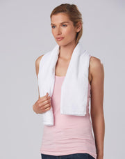 terry velour fitness towel 110x30 cm