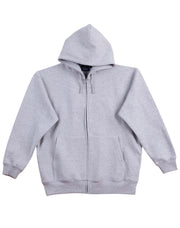 Men's full-zip fleecy hoodie