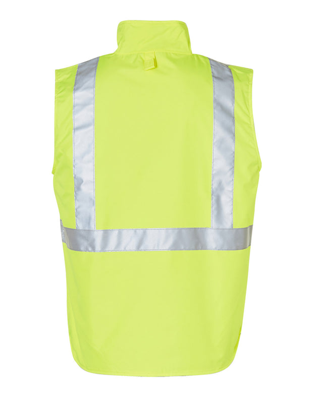 Hi-Vis Reversible Safety Vest With Hoop Pattern 3M Tapes