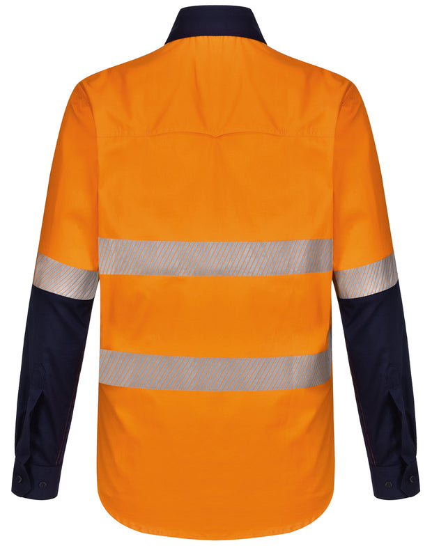 Hi-Vis Cool-Breeze Safety L/S Shirt (Segmented Tape)