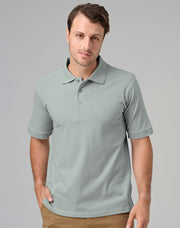 Men's cotton stretch polo