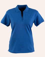 ladies S/S pique polo
