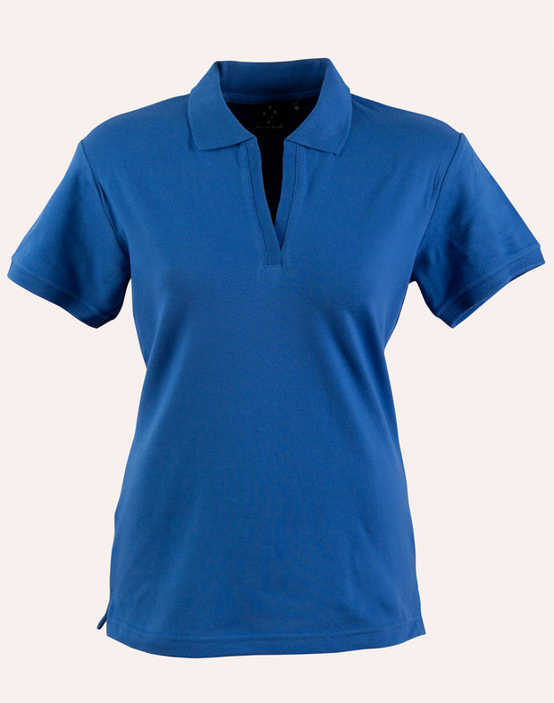 ladies S/S pique polo