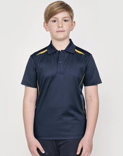 Kids' Sustainable Poly/Cotton Contrast S/S Polo