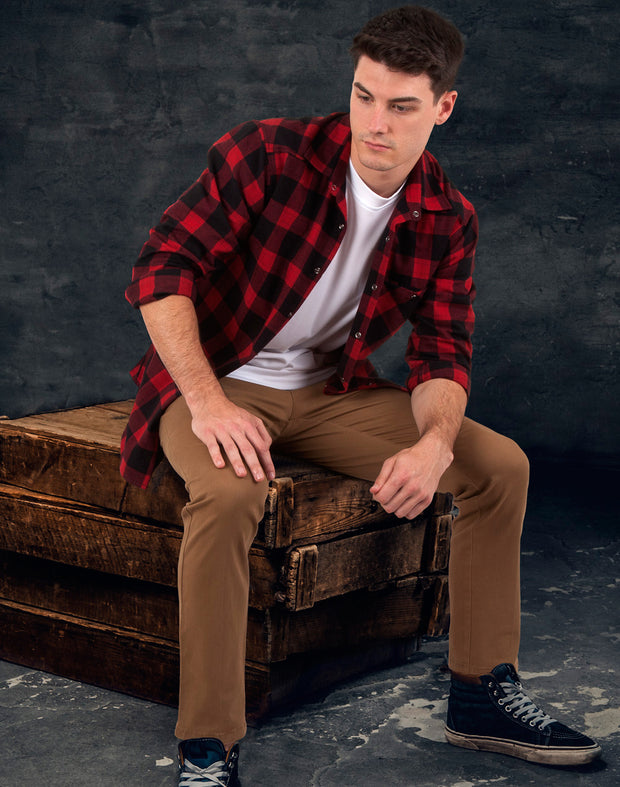 Unisex Flannel Plaid Shirt