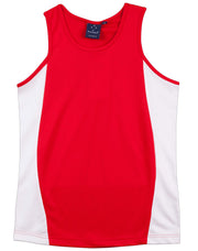 Men's cooldry contrast mesh singlet