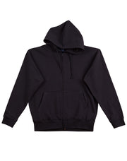 Men's full-zip fleecy hoodie