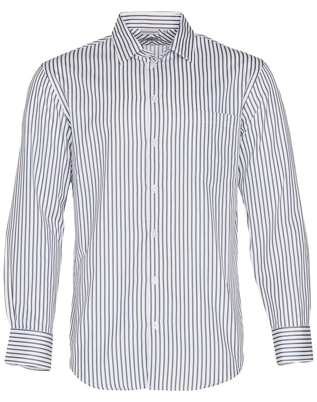 Men’s Sateen Stripe L/S Shirt