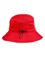 Bucket hat with toggle