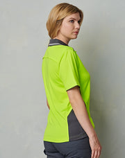 Hi-Vis Bamboo Charcoal Vented S/S Polo
