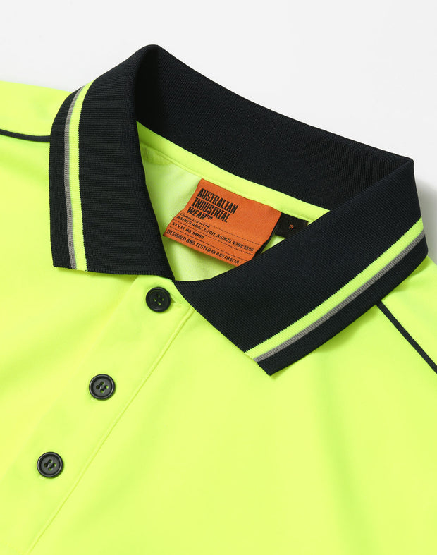 Hi-Vis Sustainable Cool-Breeze Truedry Safety L/S Polo