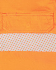 Hi-Vis Cool-Breeze Safety L/S Shirt (Segmented Tape)