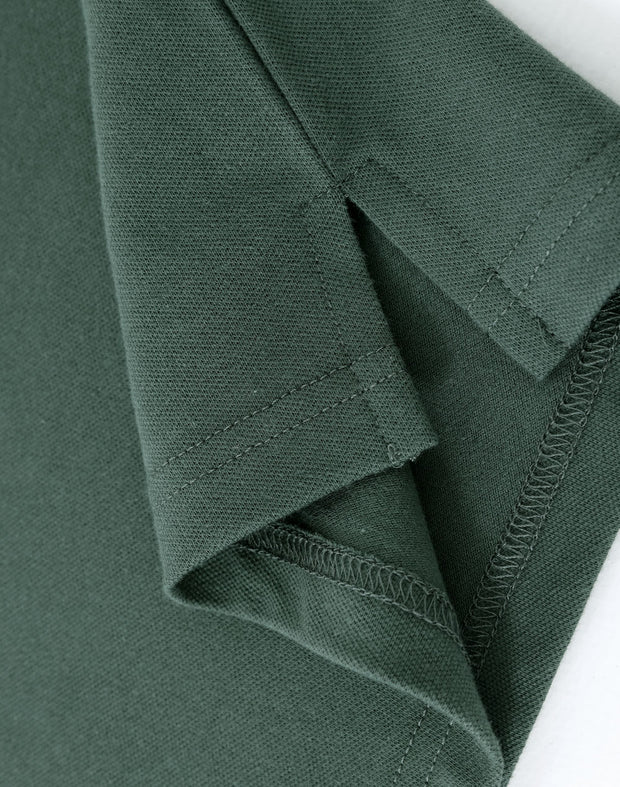 ladies cotton stretch polo