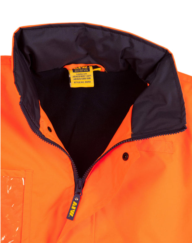 Hi-Vis Long Line Safety Jacket With 3M Tapes