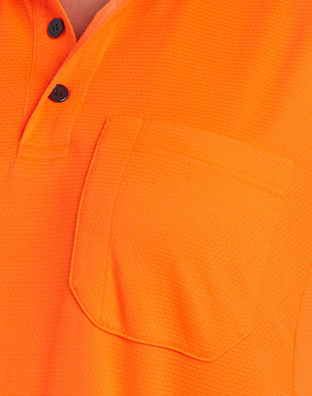 Unisex Hi-Vis Bamboo Charcoal S/S Polo