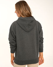 Adult's Close Front Contrast Fleecy Hoodie