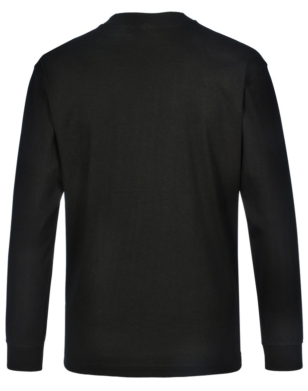 mens cotton crew neck L/S tee