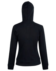 Ladies' Full Zip Contrast Fleece Hoodie