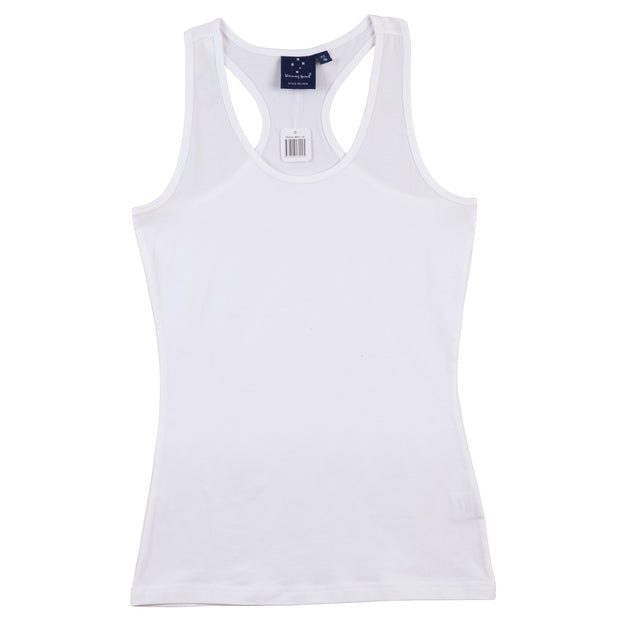 STRETCH RACEBACK SINGLET Ladies&