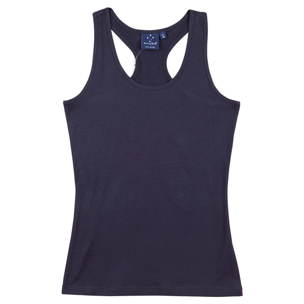 STRETCH RACEBACK SINGLET Ladies&