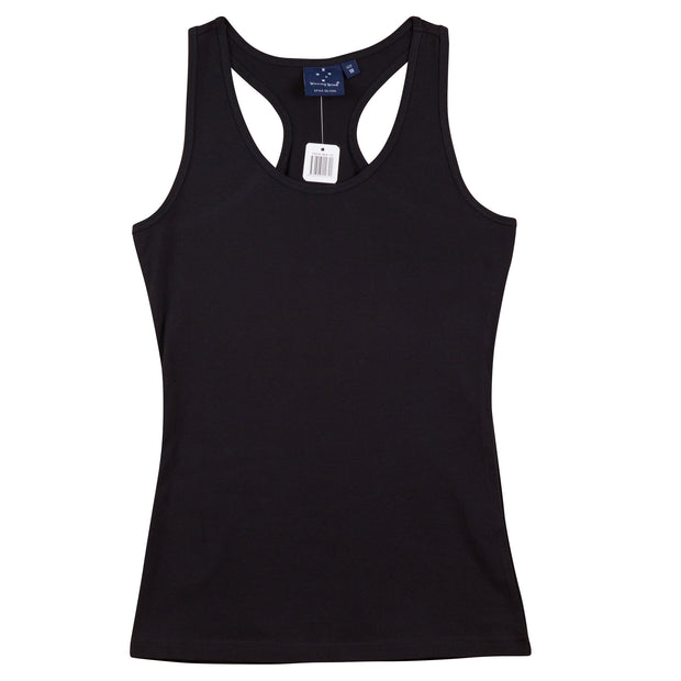 STRETCH RACEBACK SINGLET Ladies&